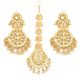 Handmade Kundan Pearl Crescent Jewelry Set